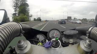 Kawasaki ZXR250 acceleration [upl. by Lorianne558]