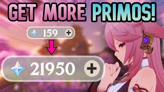 20 WAYS TO FARM PRIMOGEMS F2P FRIENDLY  Genshin Impact [upl. by Leiahtan]