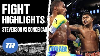 Shakur Stevenson Scores 1 Knockdown Gets Dominate Win Over Conceicao  FIGHT HIGHLIGHTS [upl. by Husha]