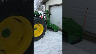 Frontier Inverted Snowblower SB1174p On A John Deere 4052r [upl. by Rorrys]