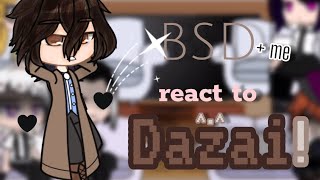 Bsd react to Dazai  GCRV  BSD X GACHA  Nastasia [upl. by Wira]