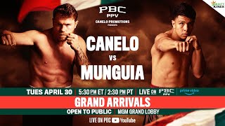 Canelo vs Munguia GRAND ARRIVALS  CaneloMunguia [upl. by Aizahs]