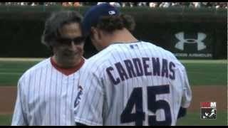 Riccardo Muti a perfect pitch Chicago Cubs Baseball Stadium Wrigley Field 2012 [upl. by Aillicec398]