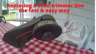 Echo trimmer line replacement [upl. by Larual]