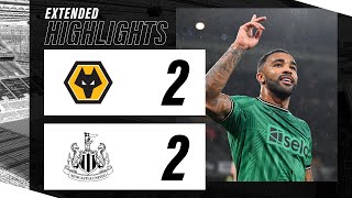 Wolves 2 Newcastle United 2  EXTENDED Premier League Highlights [upl. by Gulgee]