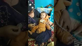 Baby boy eating food  पहाड़ीlife tranding cute [upl. by Feune995]