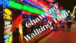 Walking Tour Of Chaweng Beach Road  FAMOUS Koh Samui Nightlife [upl. by Ym]