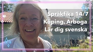 14724 Språkfika med promenad i Köping och Arboga Lär dig svenska svenskamedmarie [upl. by Brynn]