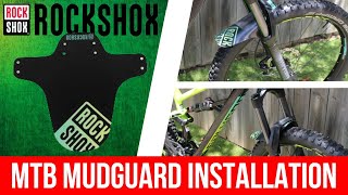 How to Install an MTB Mudguard  Close ups amp Review [upl. by Erodavlas808]