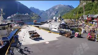 Geirangerfjord cruise port Webcam [upl. by Will]