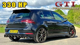 330HP VW Golf GTI MK75 Performance  REVIEW on Autobahn [upl. by Ernaldus]