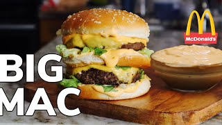 How To Make A BIG MAC BURGER AT HOME Copycat Recipe [upl. by Nodnarbal119]