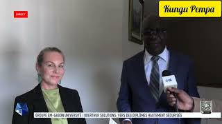 EMGABON université prone la sécurité des diplômes en partenariat avec Oberthur Solutions Gabon [upl. by Pinkerton]