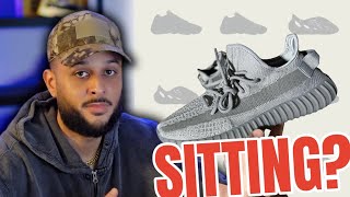 Whats Next The Adidas YEEZY War Continues YEEZY 350 Steel Grey Sitting [upl. by Cathi]