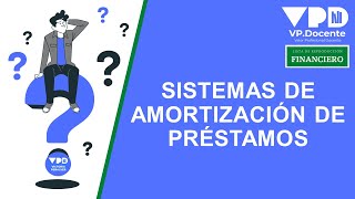 SISTEMAS DE AMORTIZACIÓN PRÉSTAMOS [upl. by Ardnat]