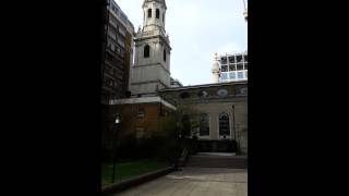 Part of the peal for funeral of Margaret Thatcher at St Magnus the Martyr [upl. by Auginahs408]