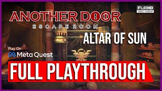 Altar of Sun  Another Door Escape Room  FULL PLAYTHROUGH 45 COLLECTIONS  2 ENDINGS [upl. by Annaiv]