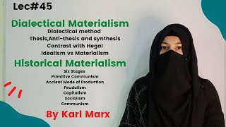 Dialectical Materialism And Historical Materialism By Karl Marx  Thesisanti thesis synthesis [upl. by Oriane760]