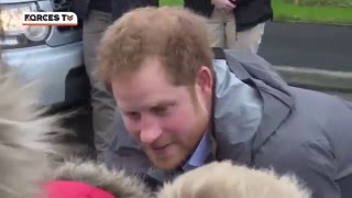 HRH Prince Harry visited 2nd Battalion The Duke of Lancasters Regiment [upl. by Namhcan]