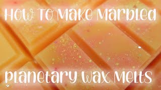 How To Make Planetary Marbled Wax Melt Snap Bars In Lush Lust [upl. by Horvitz561]