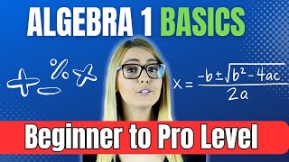 Algebra 1 Basics for Beginners [upl. by Ahrat553]