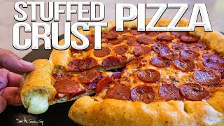 The Best Stuffed Crust GARLIC BREAD Pizza  SAM THE COOKING GUY 4K [upl. by Yroggerg]