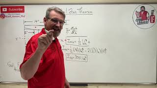 Statics Lesson 68  Parallel Axis Theorem Area Moment of Inertia [upl. by Emyaj744]