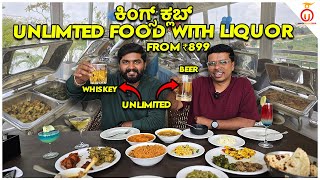 Unlimited Sunday Brunch with Liquor amp Beer at Kings Club  Kannada Food Review  Unbox Karnataka [upl. by Ahsiekar]