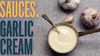 Garlic cream sauce a simple sauce made with two ingredients [upl. by Hynda]