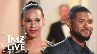 Ushers Wife Has a Message for His Herpes Accusers  TMZ Live [upl. by Pollack98]