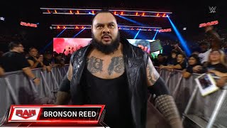 Bronson Reed Entrance  WWE Monday Night Raw August 12 2024 [upl. by Graehl]