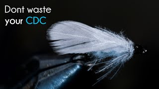 No Waste CDC Caddis  Dry Fly step by step  McFly Angler Fly Tying Tutorial [upl. by Noach993]