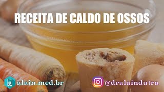 CALDO DE OSSOS  COLÁGENO NATURAL  ÓTIMO PARA SAÚDE  BONE BROTH  Receitas da Fer [upl. by Sari]