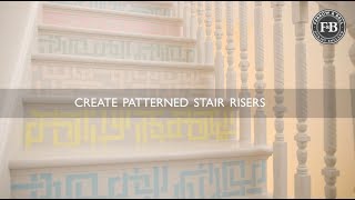 Farrow amp Ball  Create Patterned Stair Risers [upl. by Onailime]