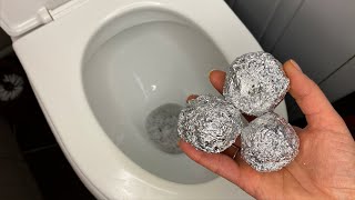 🔴Put aluminum foil in the toilet Once and you will be surprised by the result [upl. by Polky]