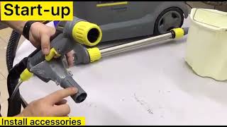 Installing and using Karcher Puzzi 101 deep cleaning machine is very easy [upl. by Alimac]