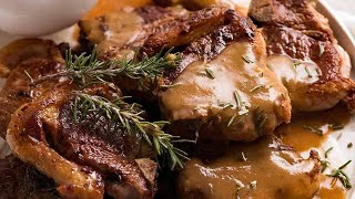 Lamb Chops with Rosemary Gravy loin chops forequarter cutlets [upl. by Notlrak]