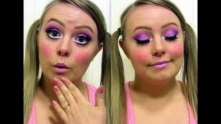 Cute Doll Makeup for Halloween  Tutorial [upl. by Adnirim]