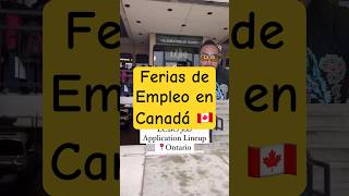 Feria de empleo en Canadá [upl. by Lizned]