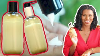 How To Make HAIR CONDITIONER  RINSE OUT and LEAVE IN Recipes [upl. by Ax]