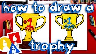 How To Draw A Trophy For Fathers Day [upl. by Meluhs]