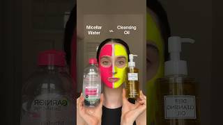 Micellar Water vs Cleansing Oil makeup makeupremover [upl. by Krischer841]