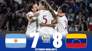 Argentina vs Venezuela  Highlights amp Penalty Shootout  Womens International Friendly 07042023 [upl. by Bandeen]