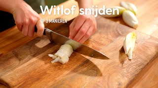 Witlof snijden  How to  Allerhande [upl. by Anhej]