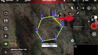 Litchi Tutorial Series  Lesson 42Waypoints on Smart Device [upl. by Cynera432]