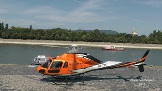 Eurocopter AS355F2 Ecureuil 2 Full Startup and Takeoff from Dráva Heliport [upl. by Ihab63]