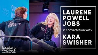 Laurene Powell Jobs and Kara Swisher at Lesbians Who Tech amp Allies Summit [upl. by Ecnatsnok48]