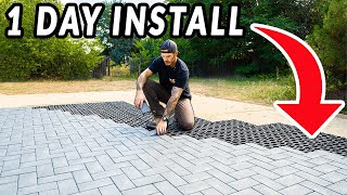 Easiest Patio Pavers Youll Ever Install [upl. by Neleb]