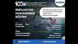 Enflasyon Muhasebesi Semineri  ASMO  01112023 [upl. by Dazhahs]