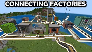 CONNECTING THE FACTORIES in Minecraft Bedrock Survival Ep 46 [upl. by Fulks603]